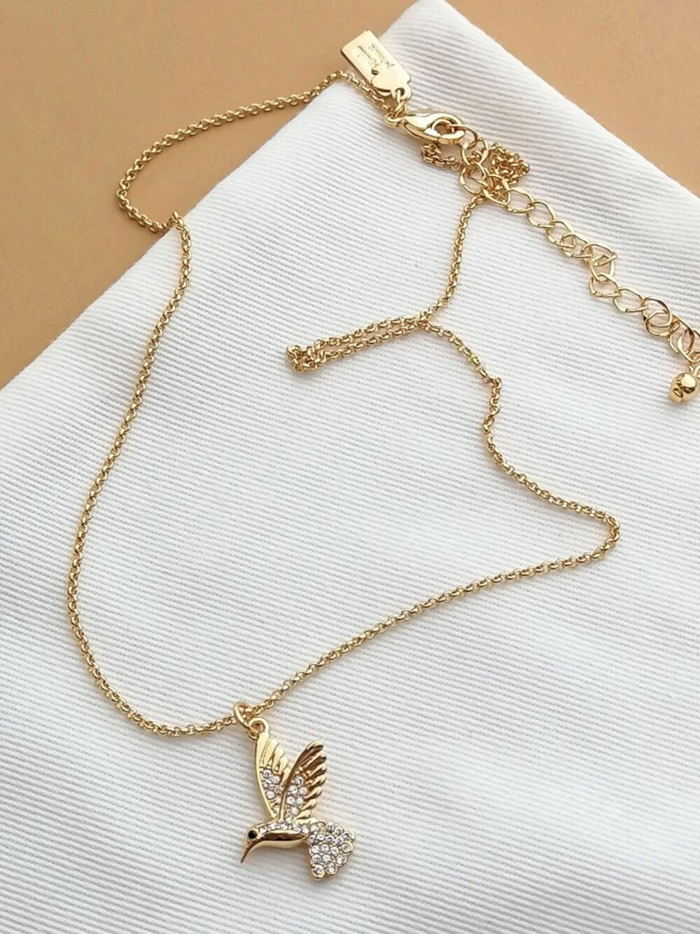 Grandma's Closet Hummingbird Gold Necklace by Kate Spade